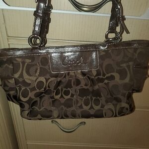 Coach Brown Signature Tote Bag